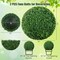 Artificial Plant Boxwood Topiary Ball for Patio Garden Front Door Balcony Backyard